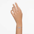 Swarovski Mesmera bracelet Mixed cuts, Blue, Rhodium plated