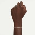 Swarovski Mesmera bracelet Mixed cuts, White, 18K rose gold finish