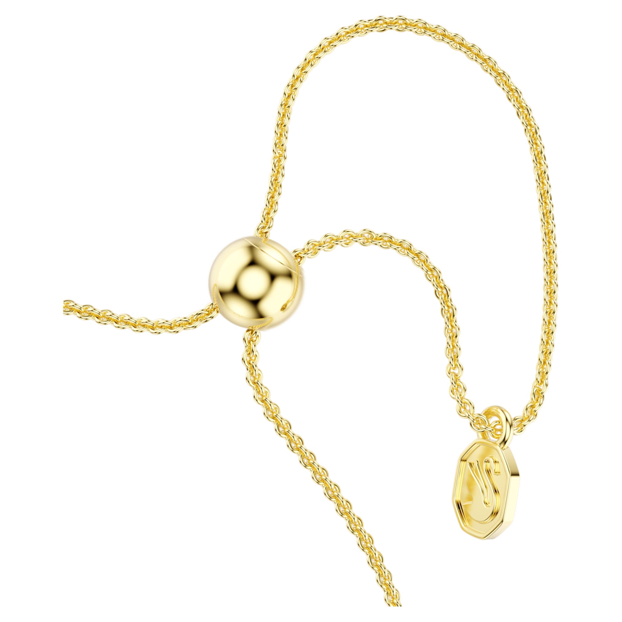 Swarovski Mesmera bracelet Mixed cuts, White, 18K gold finish
