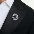 Swarovski Mesmera brooch Marquise cut, White, Rhodium plated