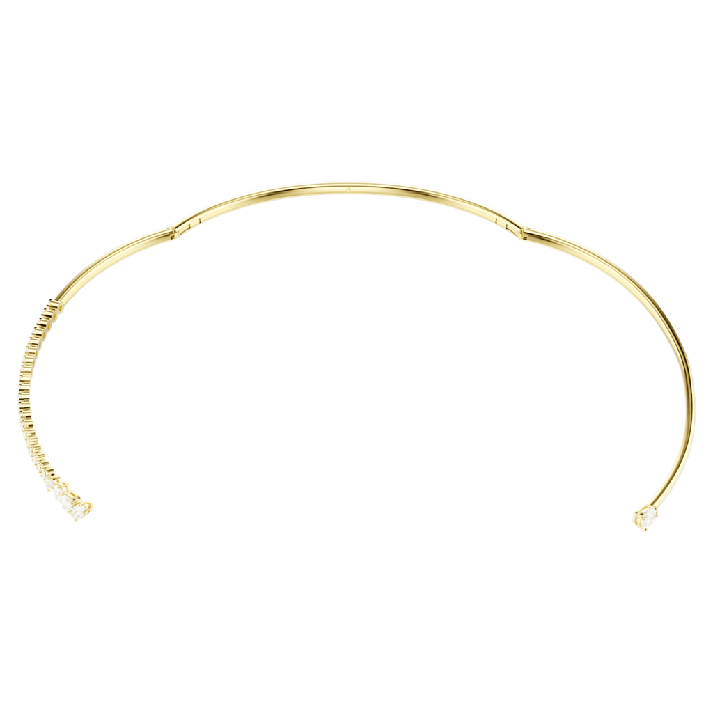 Swarovski Mesmera choker Mixed cuts, White, 18K gold finish