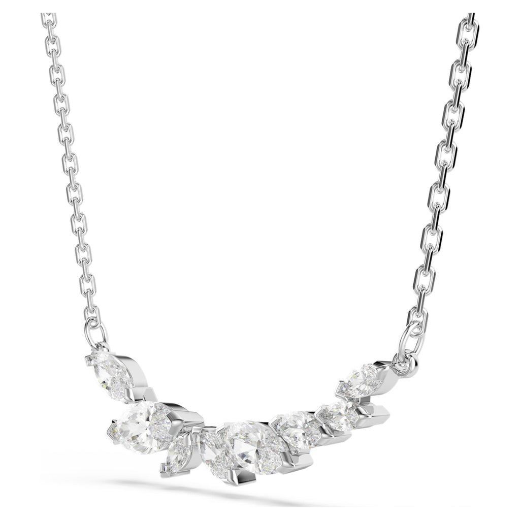 Swarovski Mesmera necklace Marquise cut, White, Rhodium plated