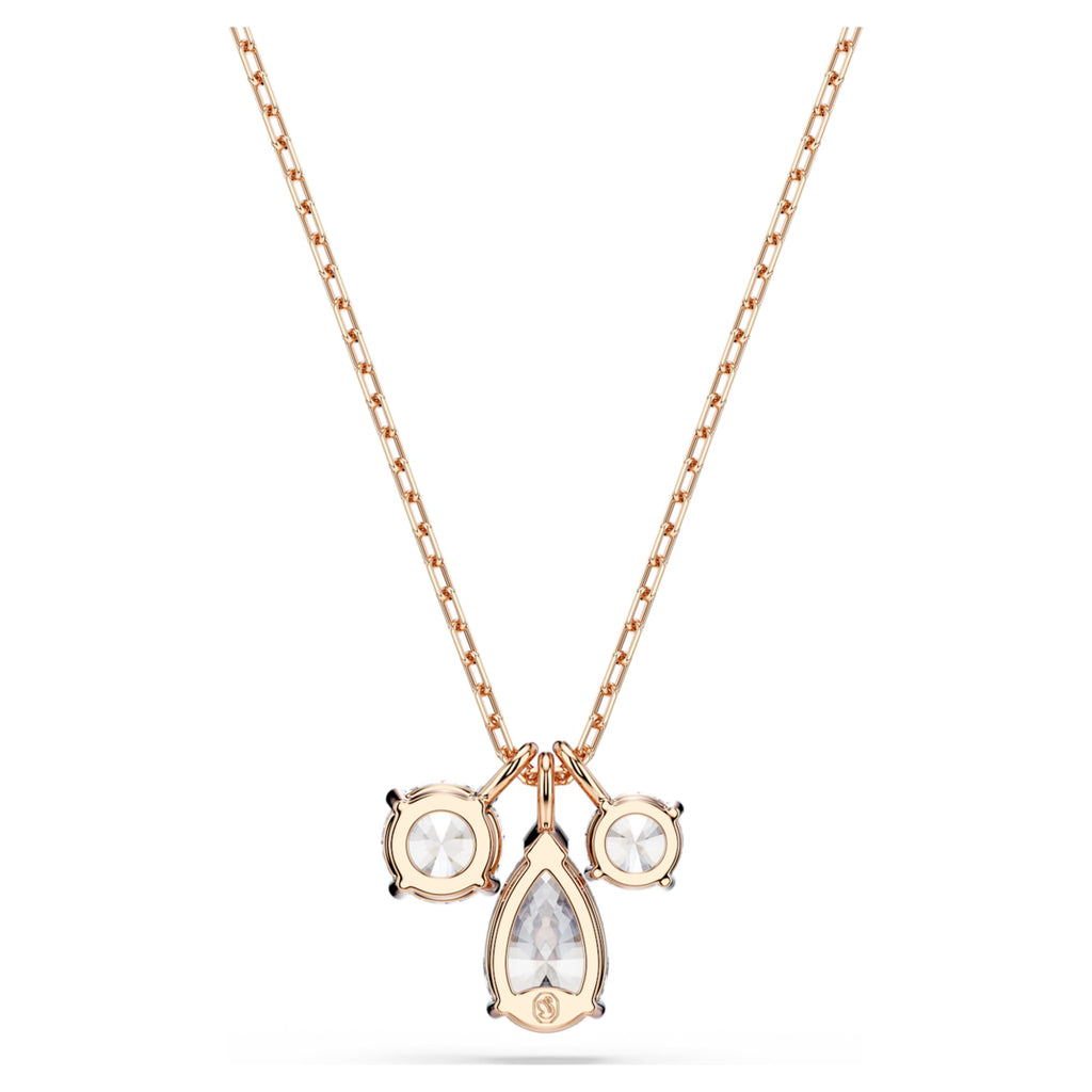 Swarovski Mesmera pendant Mixed cuts, White, 18K rose gold finish