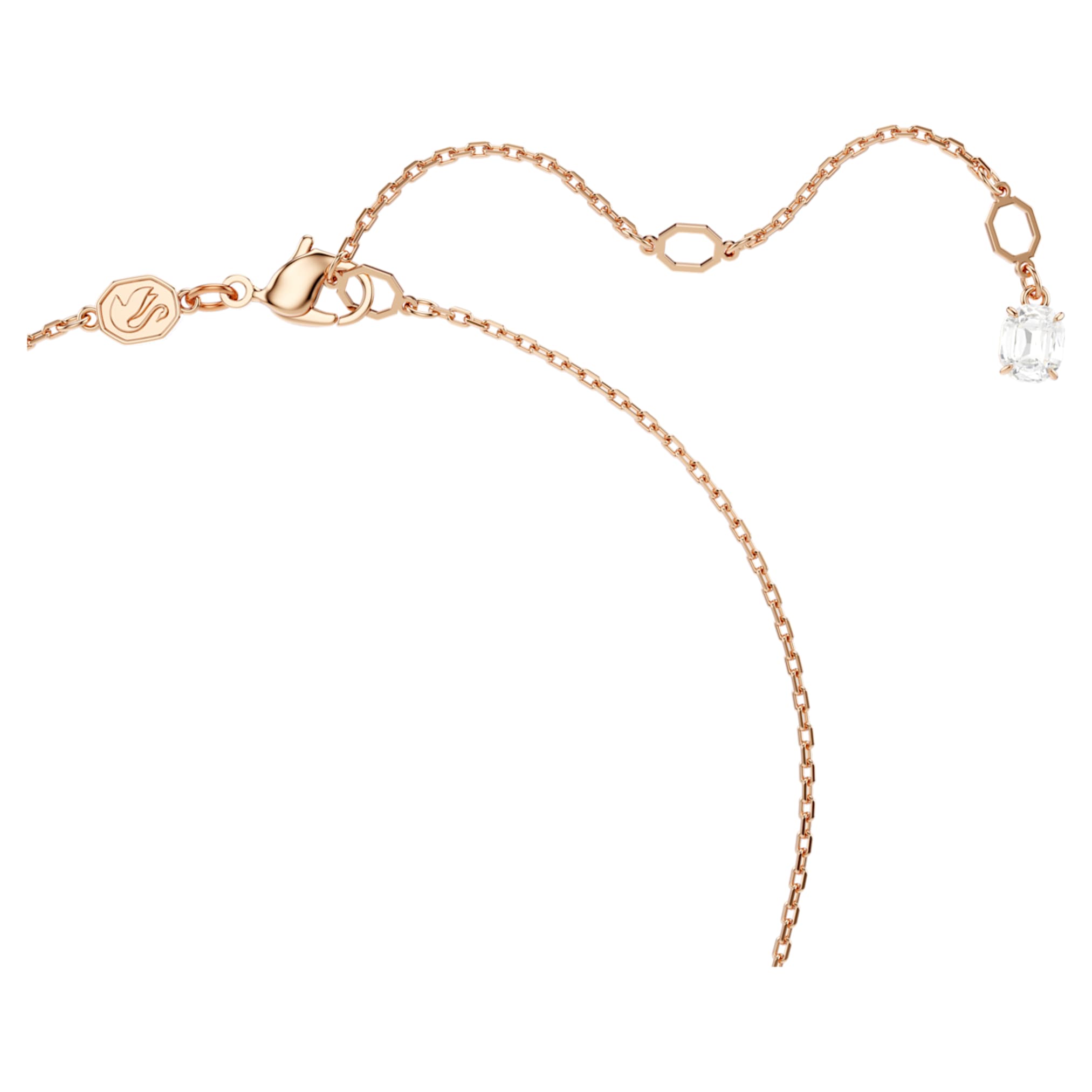 Swarovski Mesmera set Pear cut, Octagon cut, White, 18K rose gold finish