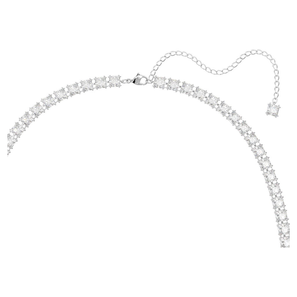 Swarovski Millenia belt Square cut, White, Rhodium plated