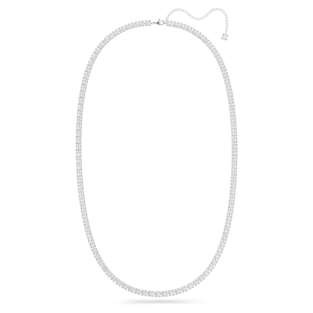 Swarovski Millenia belt Square cut, White, Rhodium plated
