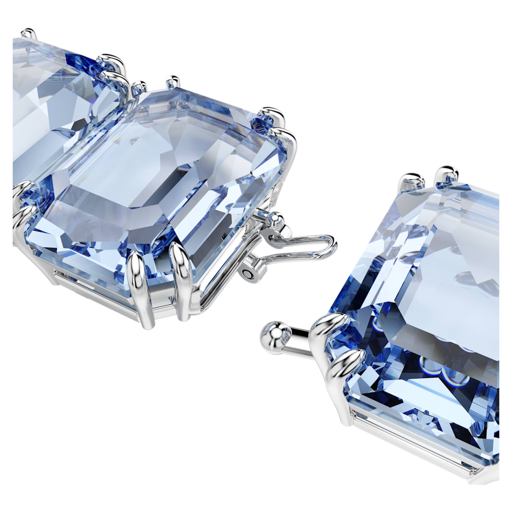 Swarovski Millenia extender Octagon cut, Blue, Rhodium plated