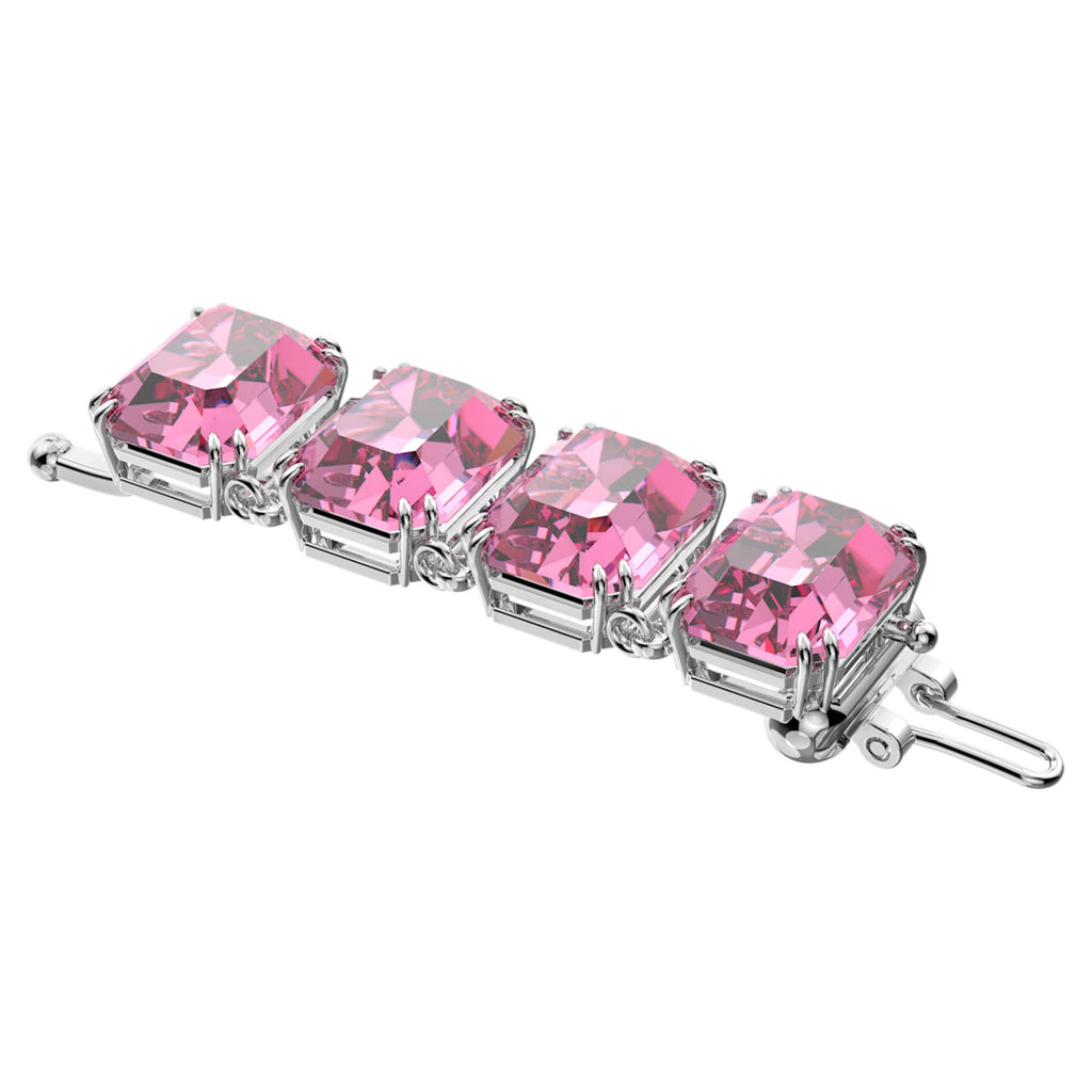 Swarovski Millenia extender Octagon cut, Pink, Rhodium plated