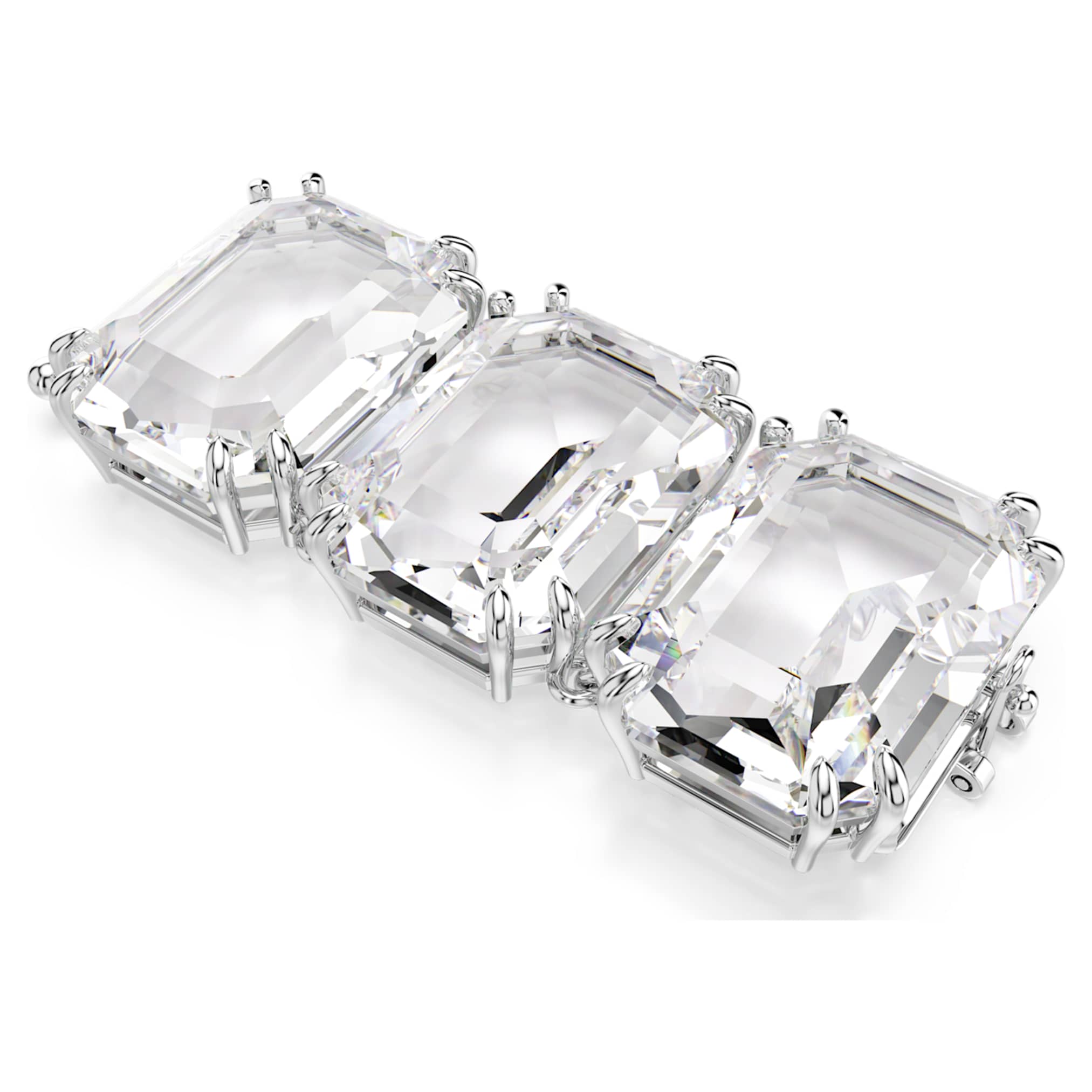 Swarovski Millenia extender Octagon cut, White, Rhodium plated