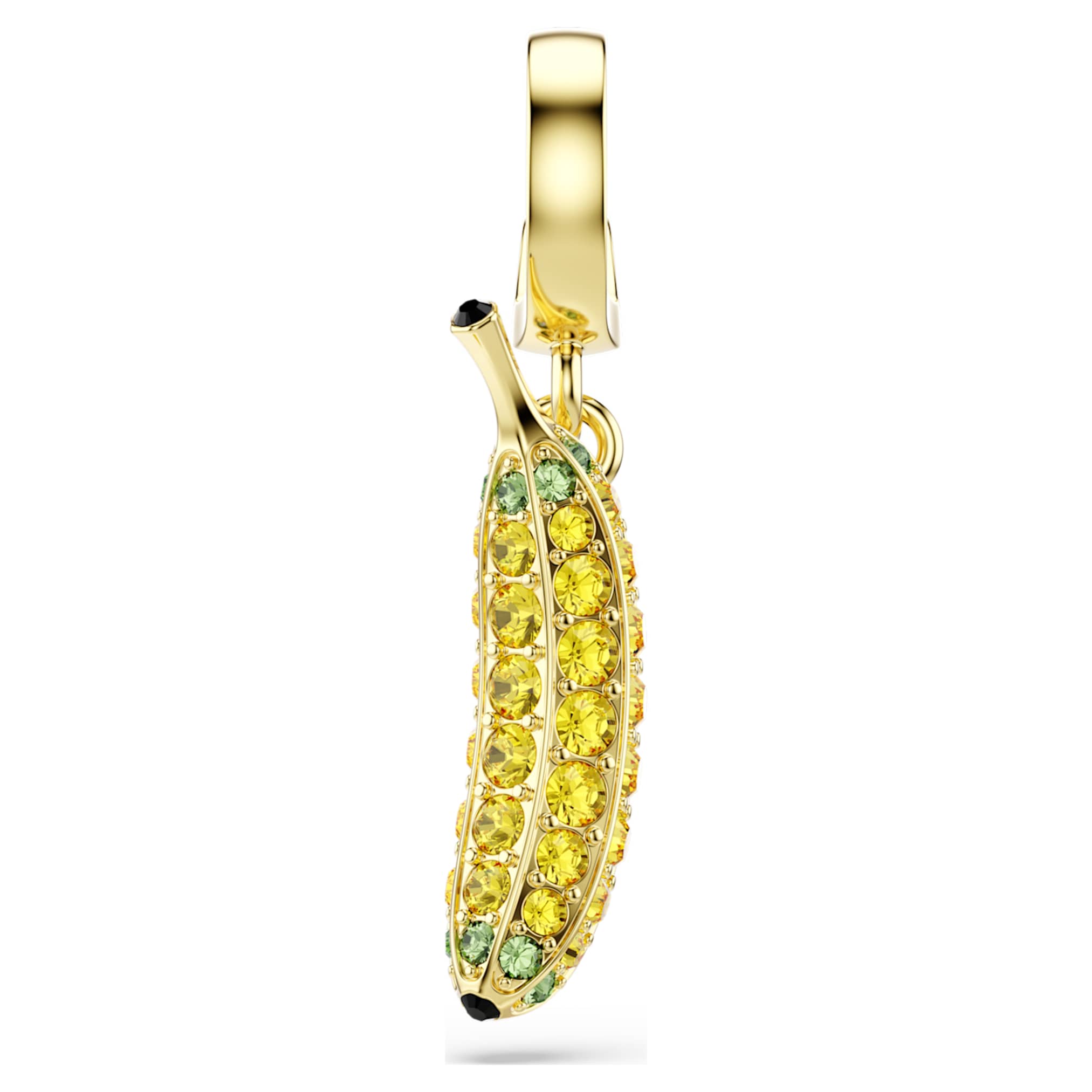 Swarovski Minions Banana charm Pavé, Yellow, 18K gold finish