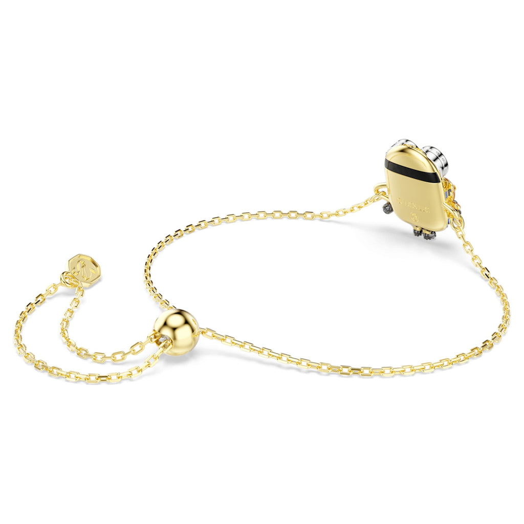Swarovski Minions Bob bracelet Pavé, Multicolored, 18K gold finish