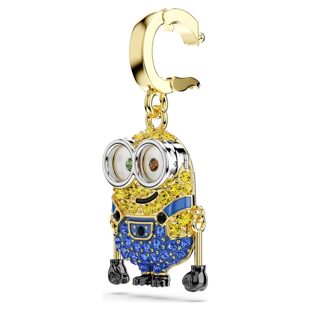 Swarovski Minions Bob charm Pavé, Multicolored, 18K gold finish