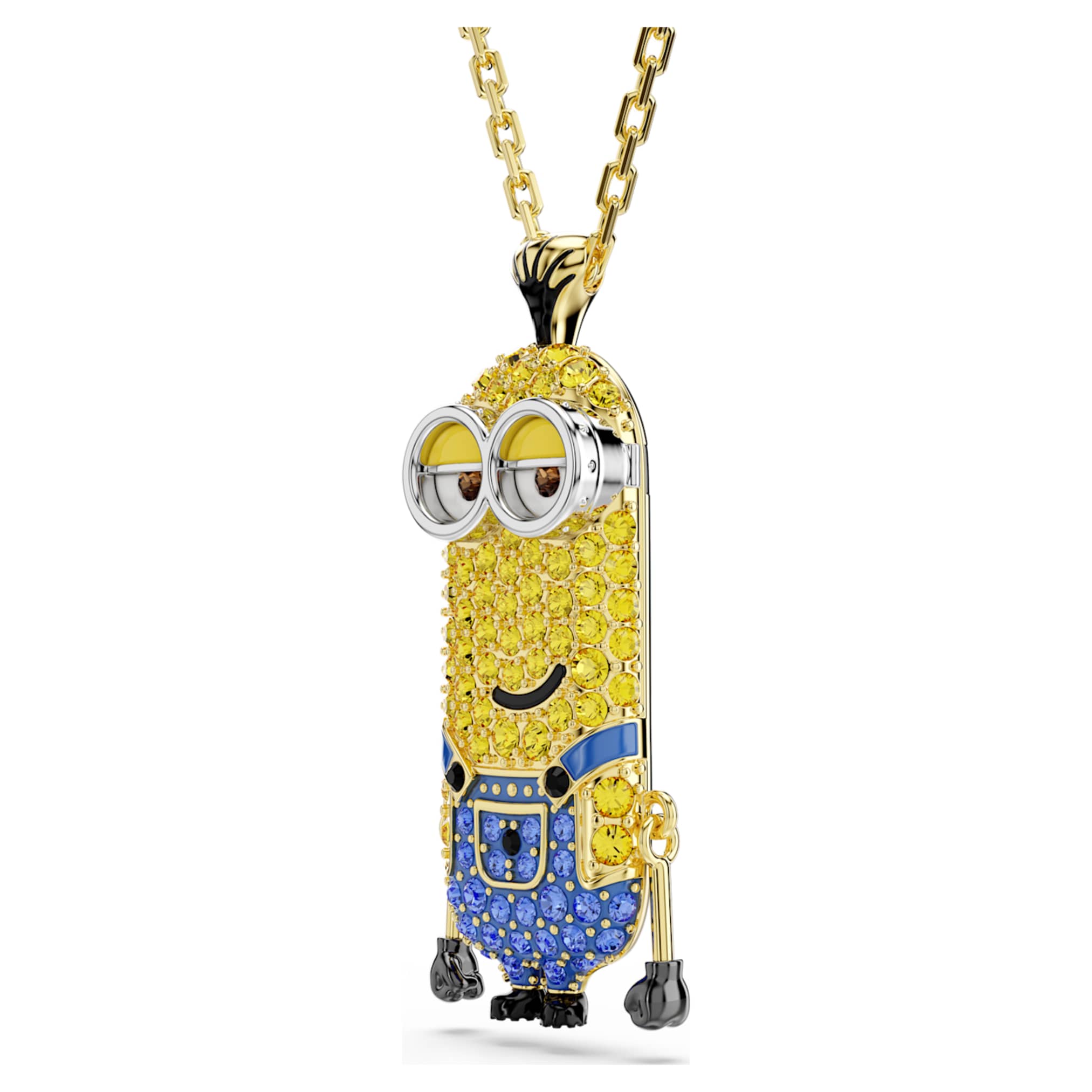 Swarovski Minions Kevin pendant Pavé, Multicolored, 18K gold finish