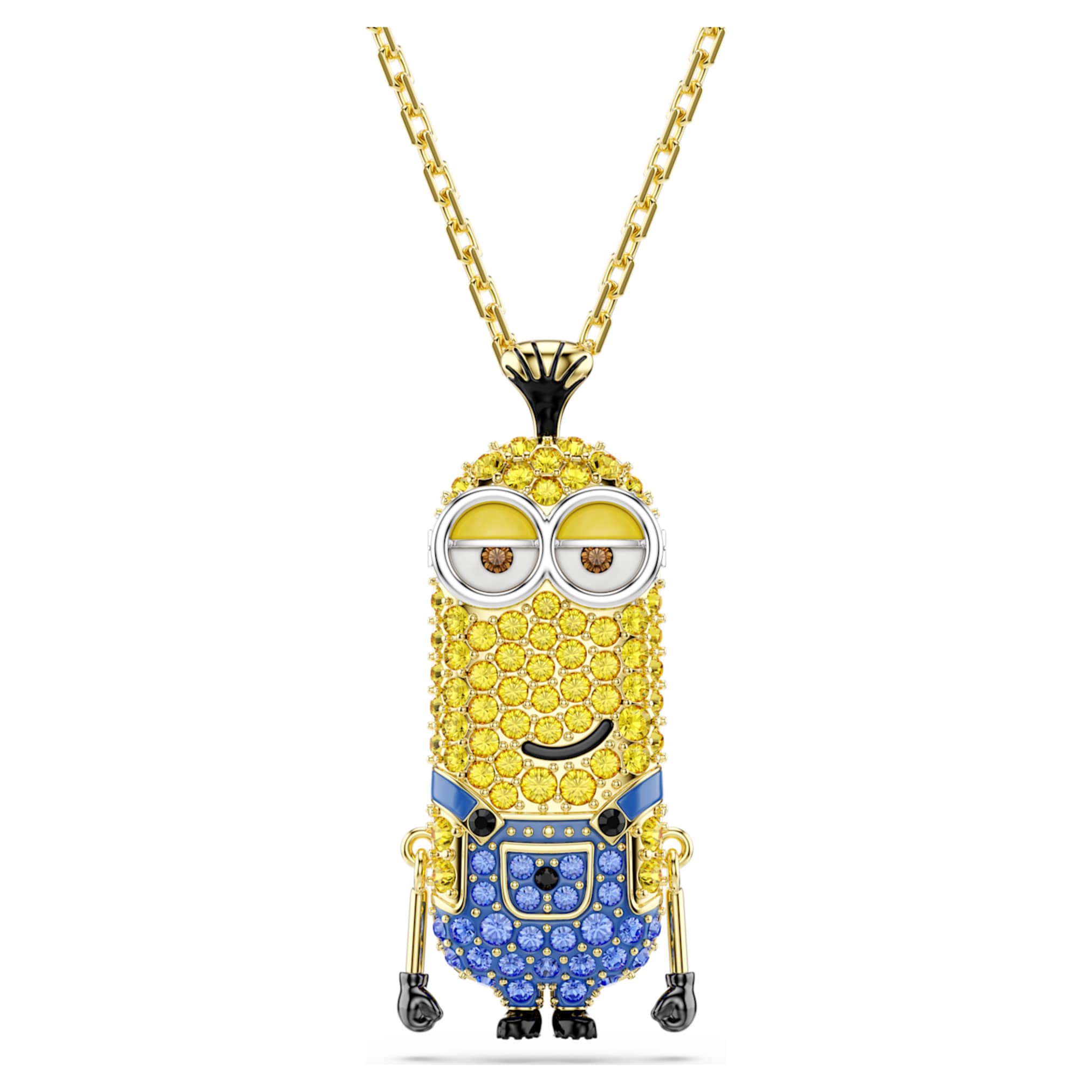 Swarovski Minions Kevin pendant Pavé, Multicolored, 18K gold finish