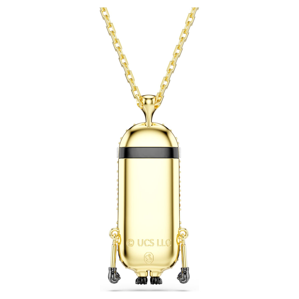 Swarovski Minions Kevin pendant Pavé, Multicolored, 18K gold finish