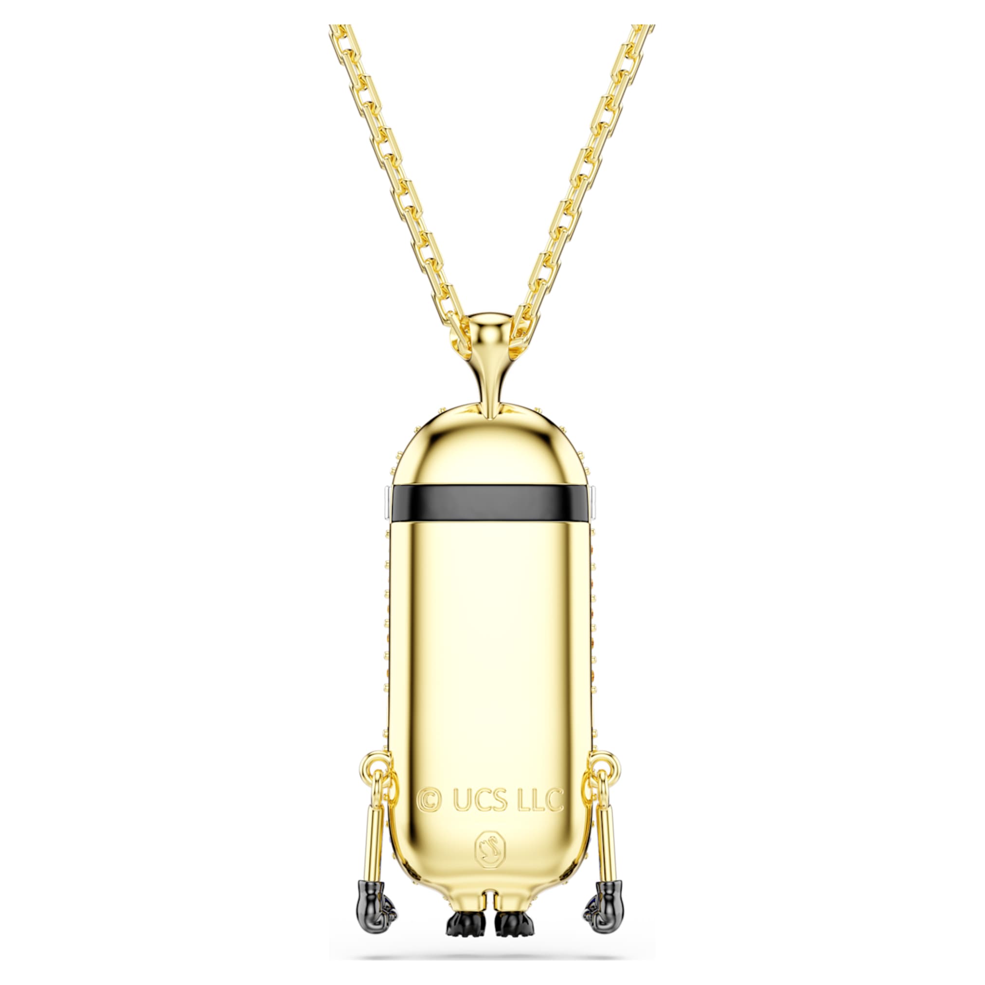 Swarovski Minions Kevin pendant Pavé, Multicolored, 18K gold finish
