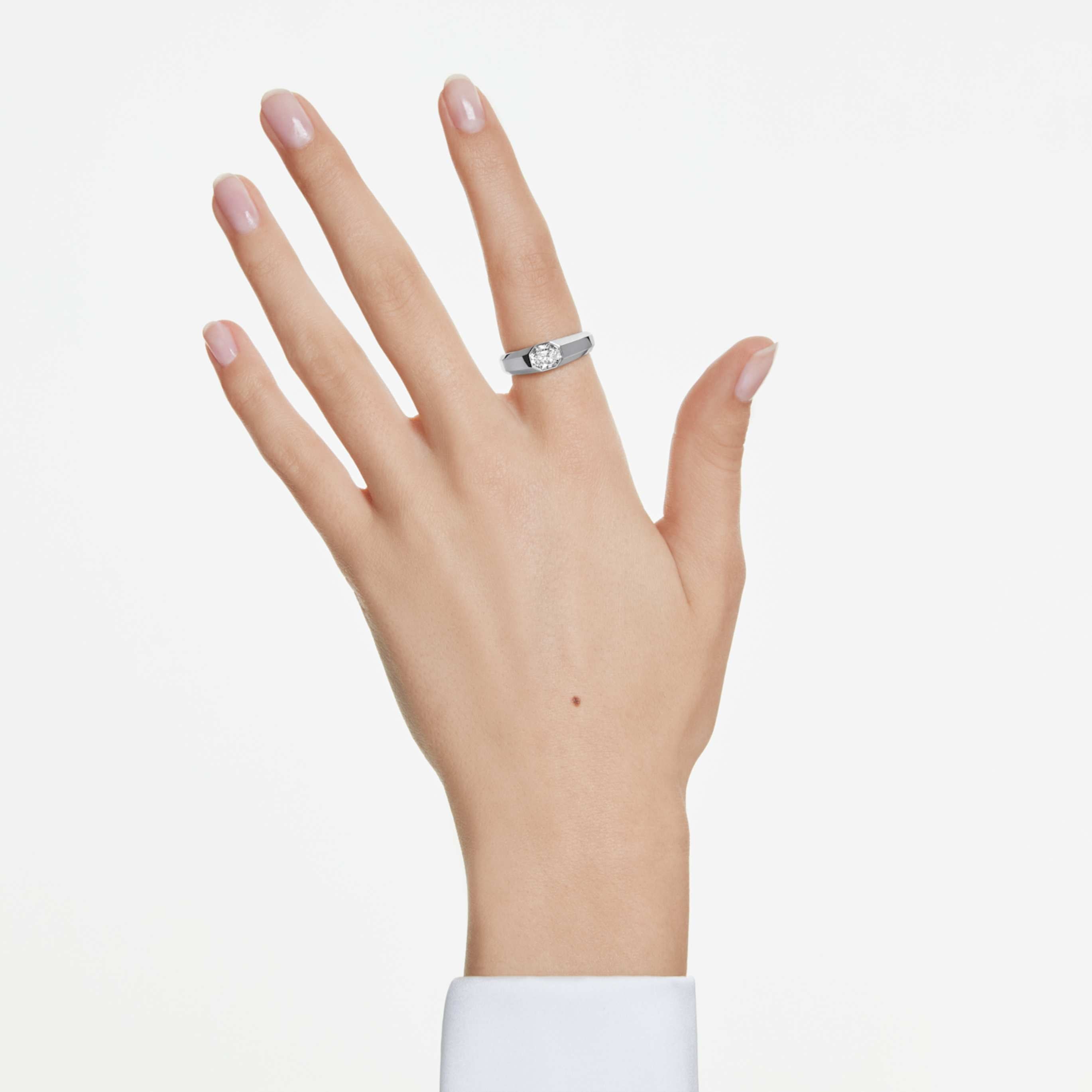 Swarovski Octagon band ring Lab-grown diamonds 1.0 ct tw, Octagon shape, 14K yellow gold