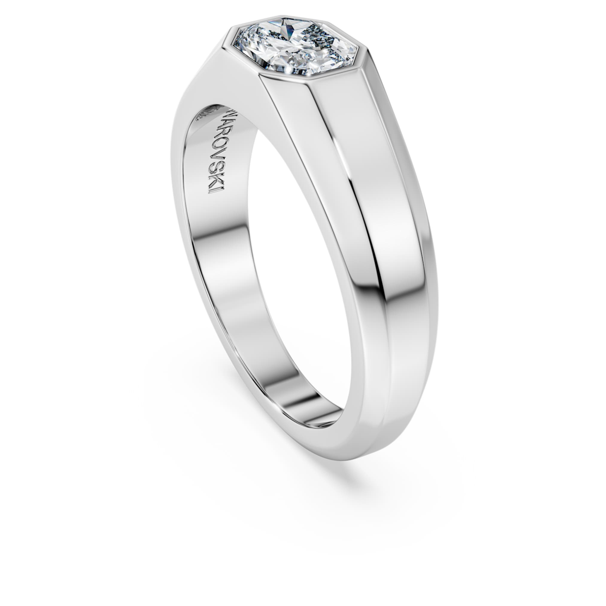 Swarovski Octagon band ring Lab-grown diamonds 1.0 ct tw, Octagon shape, 14K white gold