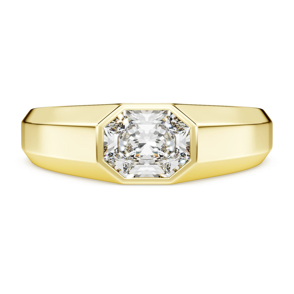 Swarovski Octagon band ring Lab-grown diamonds 1.0 ct tw, Octagon shape, 14K yellow gold