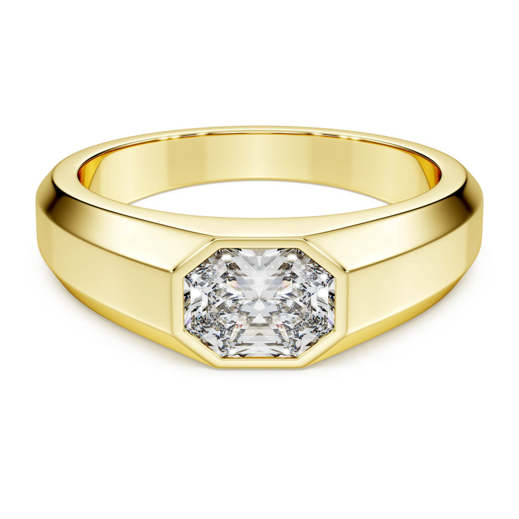 Swarovski Octagon band ring Lab-grown diamonds 1.0 ct tw, Octagon shape, 14K yellow gold