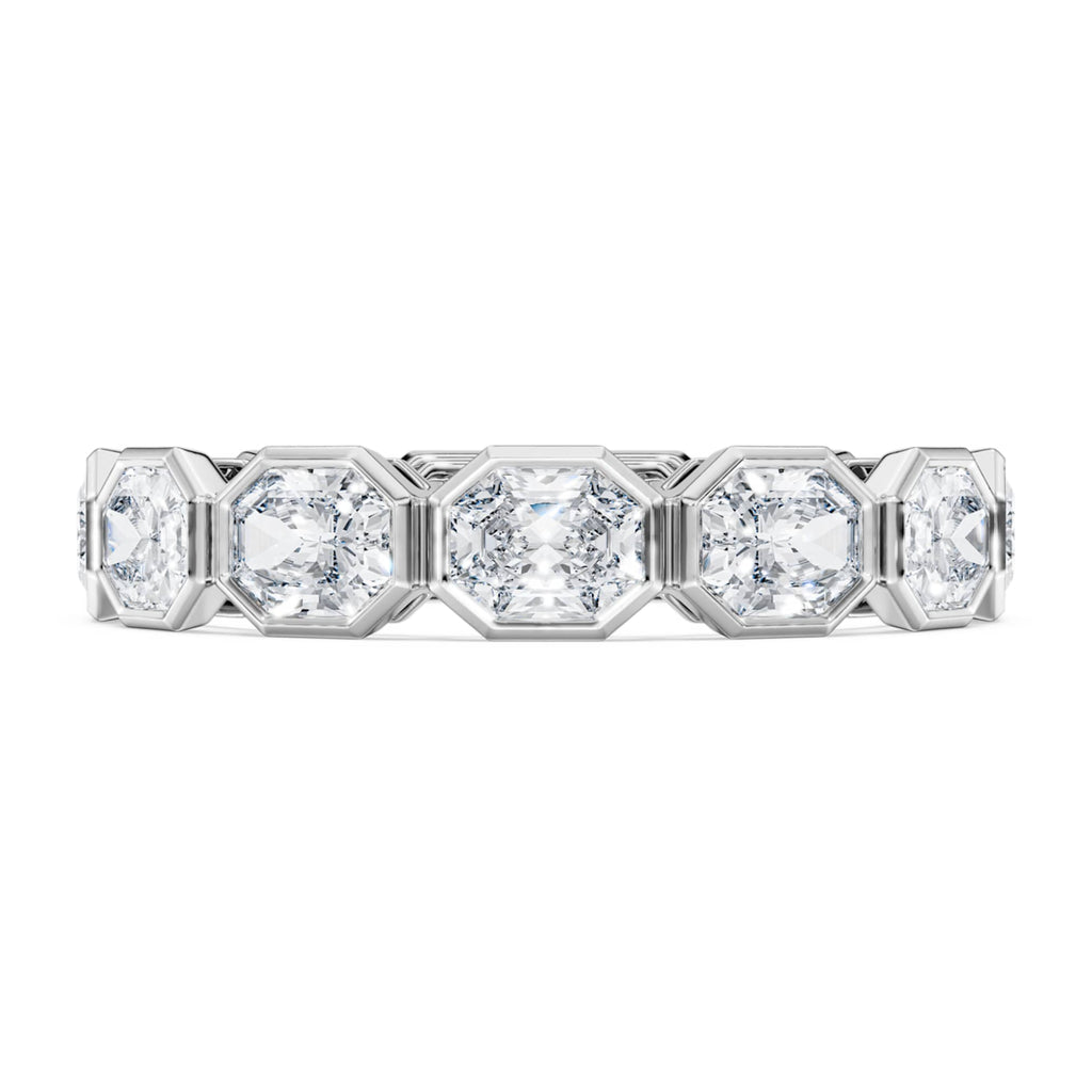 Swarovski Octagon band ring Lab-grown diamonds 2.4 ct tw, Octagon shape, 14K white gold