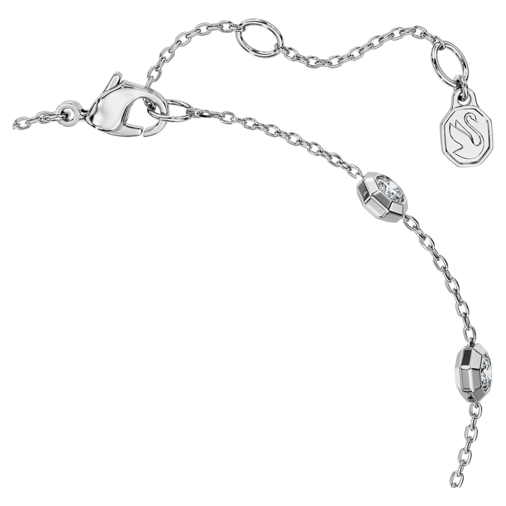 Swarovski Octagon bracelet Lab-grown diamonds 0.8 ct tw, Round shape, Sterling silver