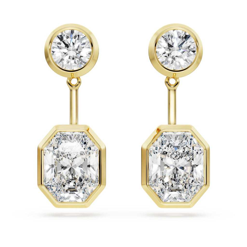 Swarovski Octagon earring jackets Lab-grown diamonds 7.70 ct tw, Mixed shapes, 18K yellow gold