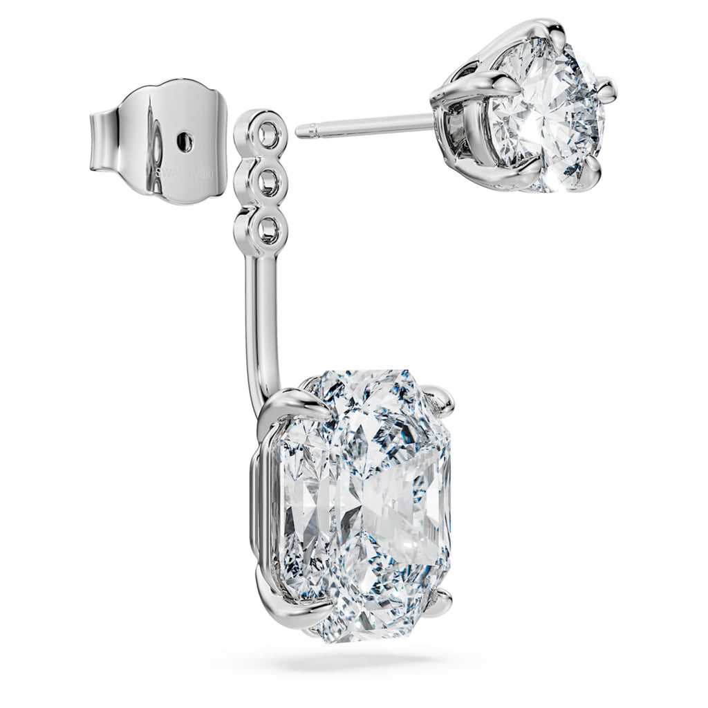 Swarovski Octagon earring jackets Lab-grown diamonds 9.65 ct tw, Mixed shapes, 18K white gold