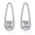 Swarovski Octagon Tennis earrings Lab-grown diamonds 7.95 ct tw, Mixed shapes, 18K white gold