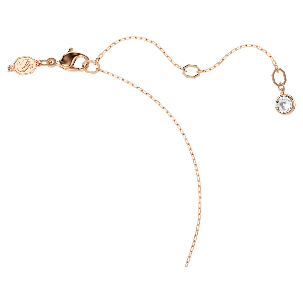 Swarovski Sublima pendant Crystal pearl, Moon, Multicolored, 18K rose gold finish