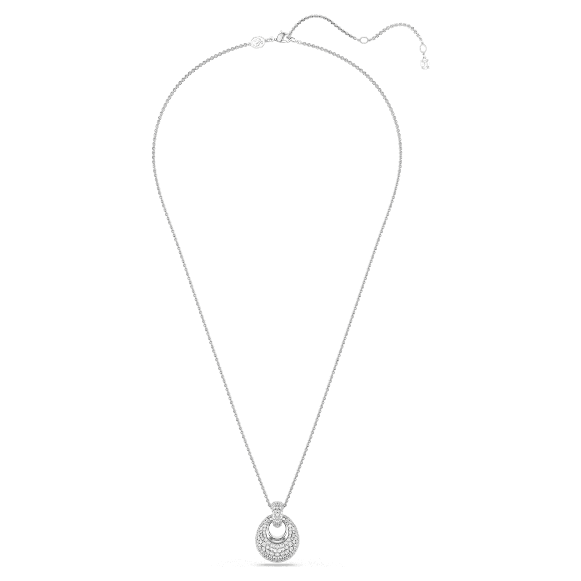 Swarovski Sublima pendant White, Rhodium plated