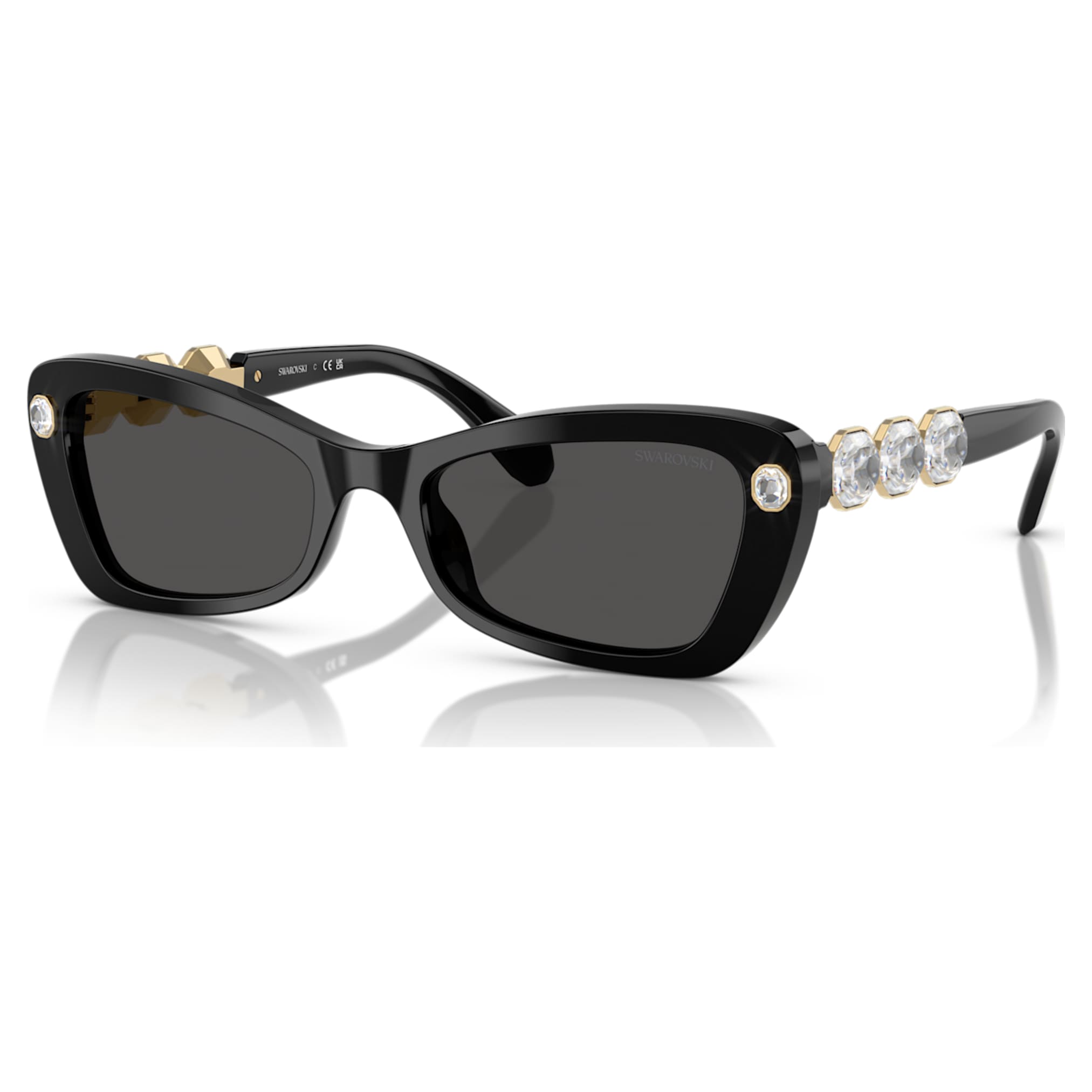 Swarovski Sunglasses Butterfly shape, SK6033, Black