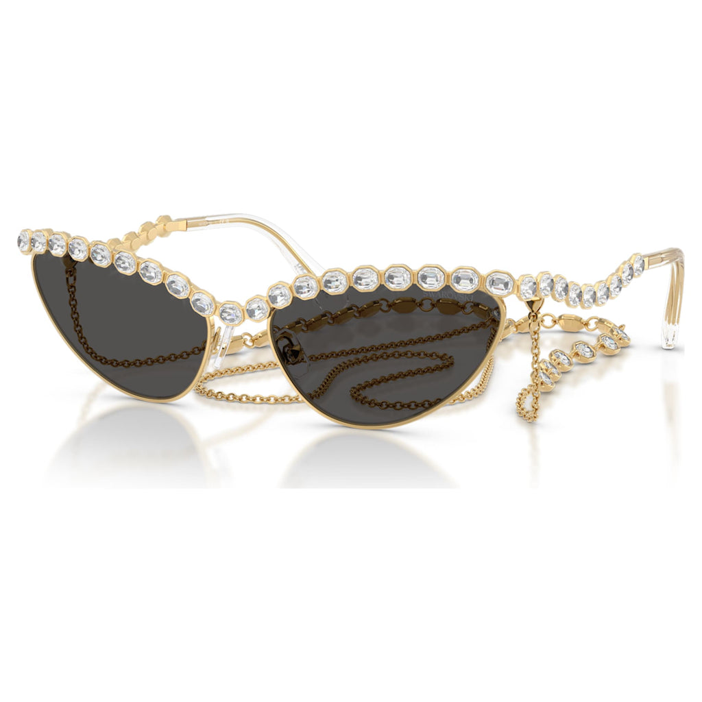 Swarovski Sunglasses Cat-eye shape, Chain, Gray