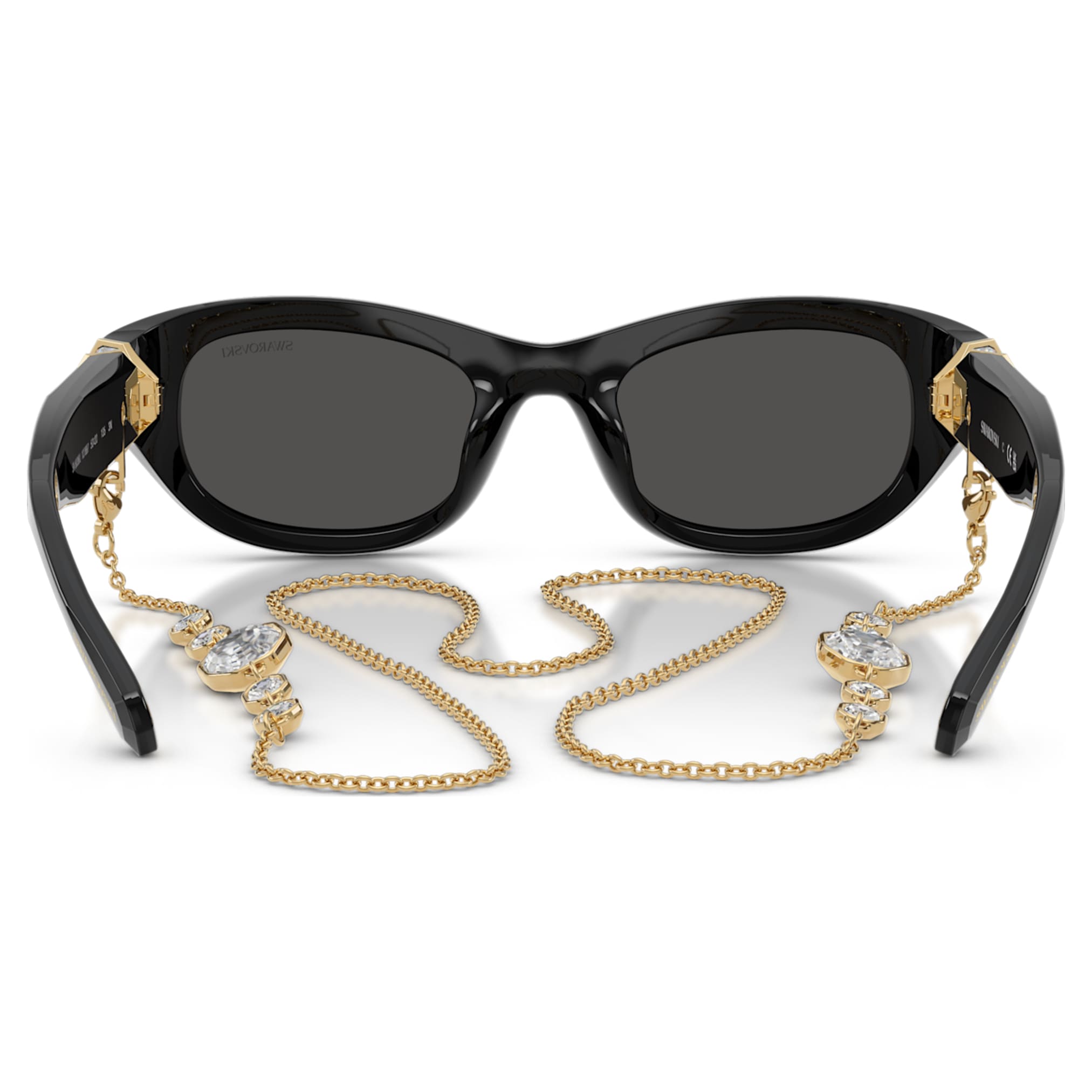 Swarovski Sunglasses Pillow shape, Black