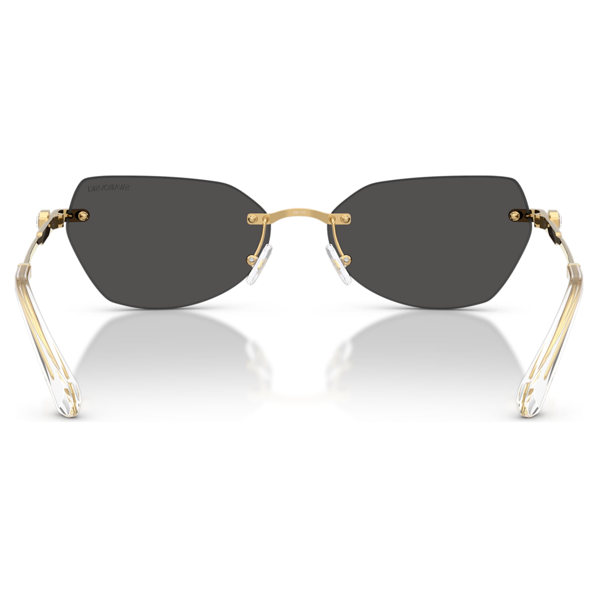 Swarovski Sunglasses Pillow shape, SK7038, Gold tone