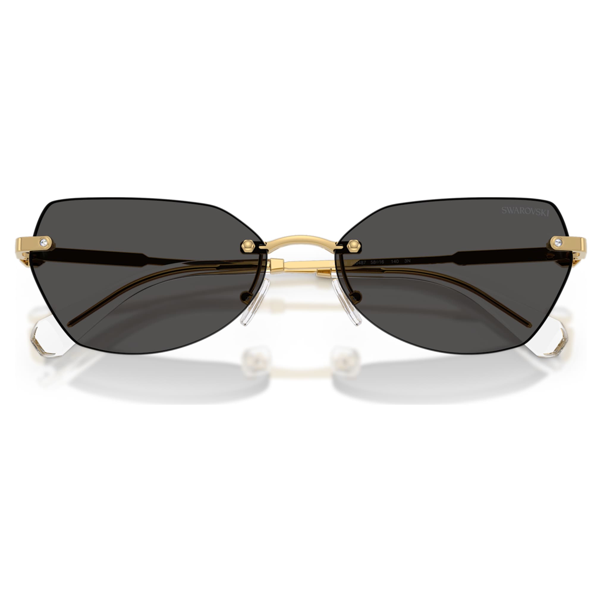 Swarovski Sunglasses Pillow shape, SK7038, Gold tone