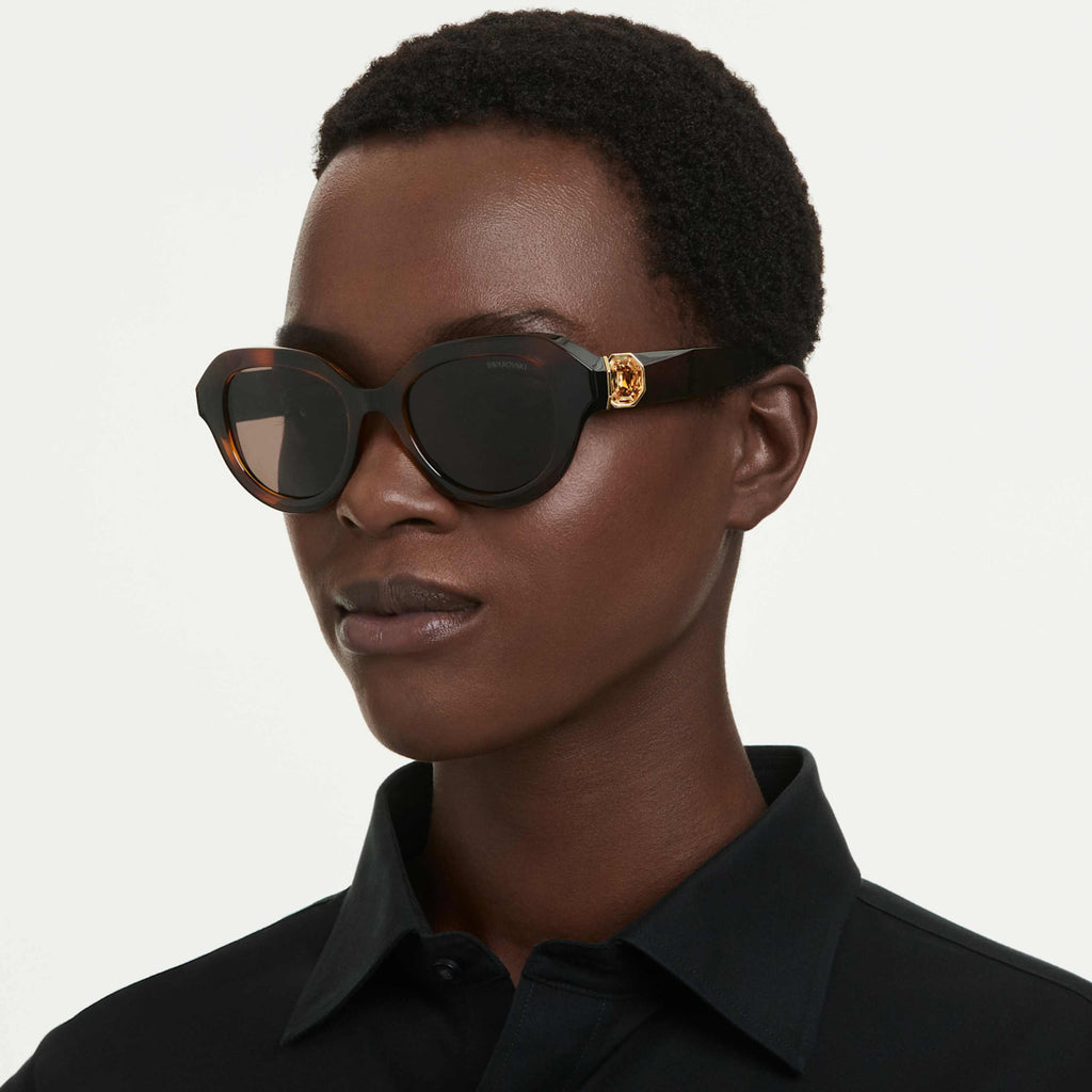 Swarovski Sunglasses Round shape, Brown
