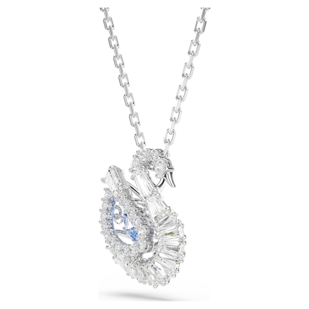 Swarovski Swan pendant Mixed cuts, Swan, Blue