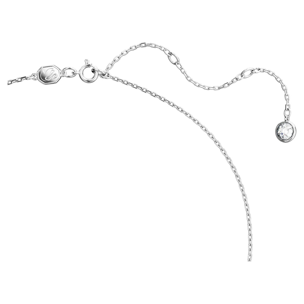 Swarovski Swan pendant Swan, Medium, White, Rhodium plated