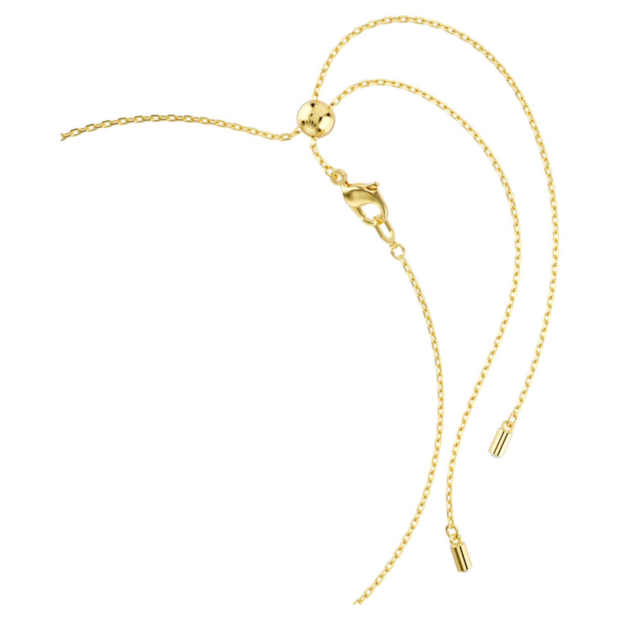 Swarovski Symbolica choker Crystal pearl, Moon, infinity, clover, evil eye and horseshoe, Blue, 18K gold finish