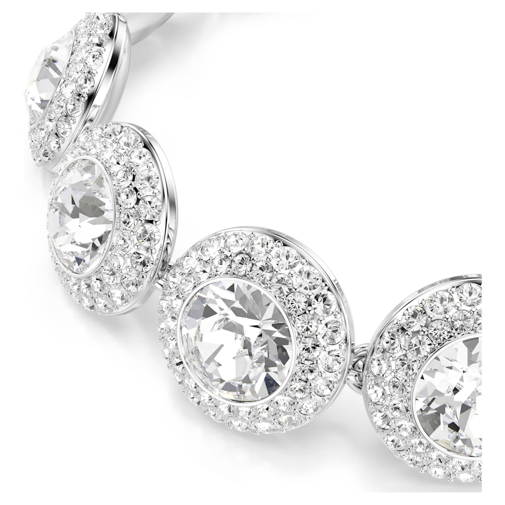 Swarovski Una Angelic bracelet White, Rhodium plated