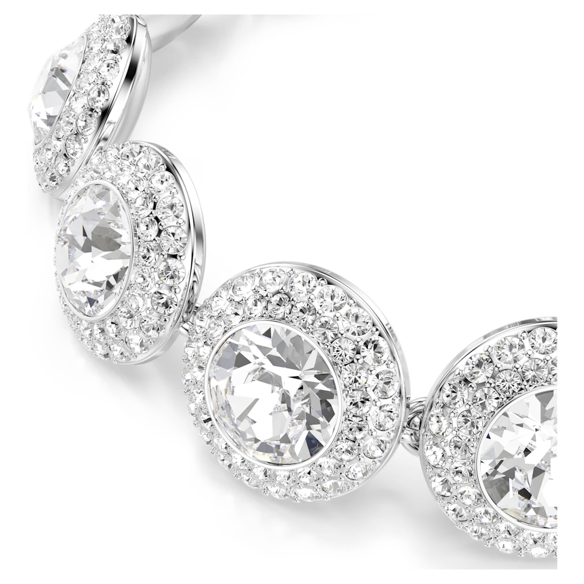 Swarovski Una Angelic bracelet White, Rhodium plated