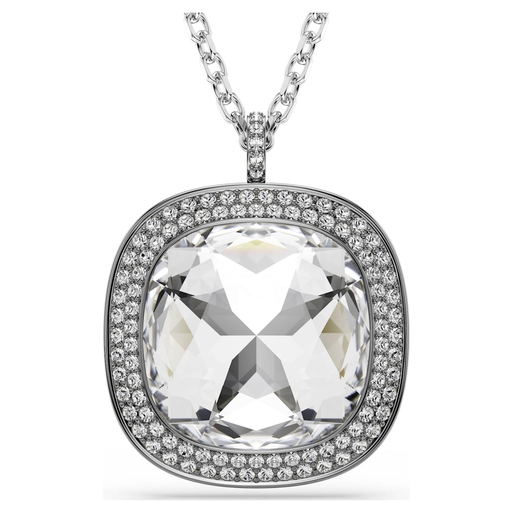 Swarovski Una Angelic pendant and brooch Cushion cut, White, Mixed Plating