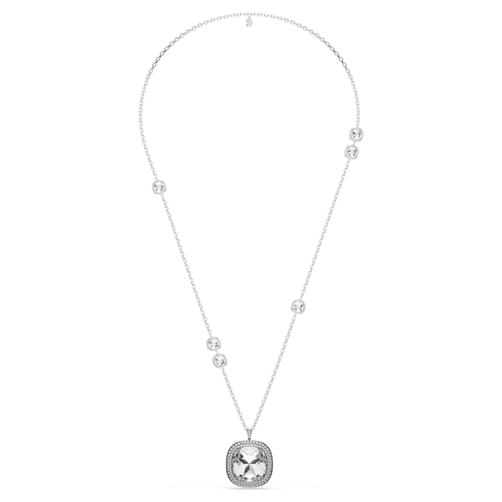 Swarovski Una Angelic pendant and brooch Cushion cut, White, Mixed Plating