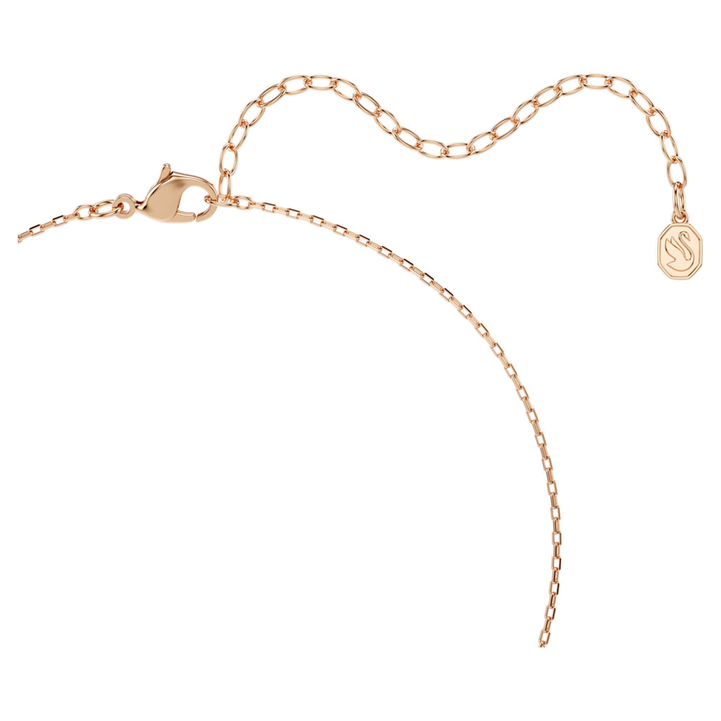 Swarovski Una Angelic set Set (2), Triangle cut, Pink, 18K rose gold finish
