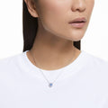 Swarovski Una necklace Clover, Pink, 18K rose gold finish
