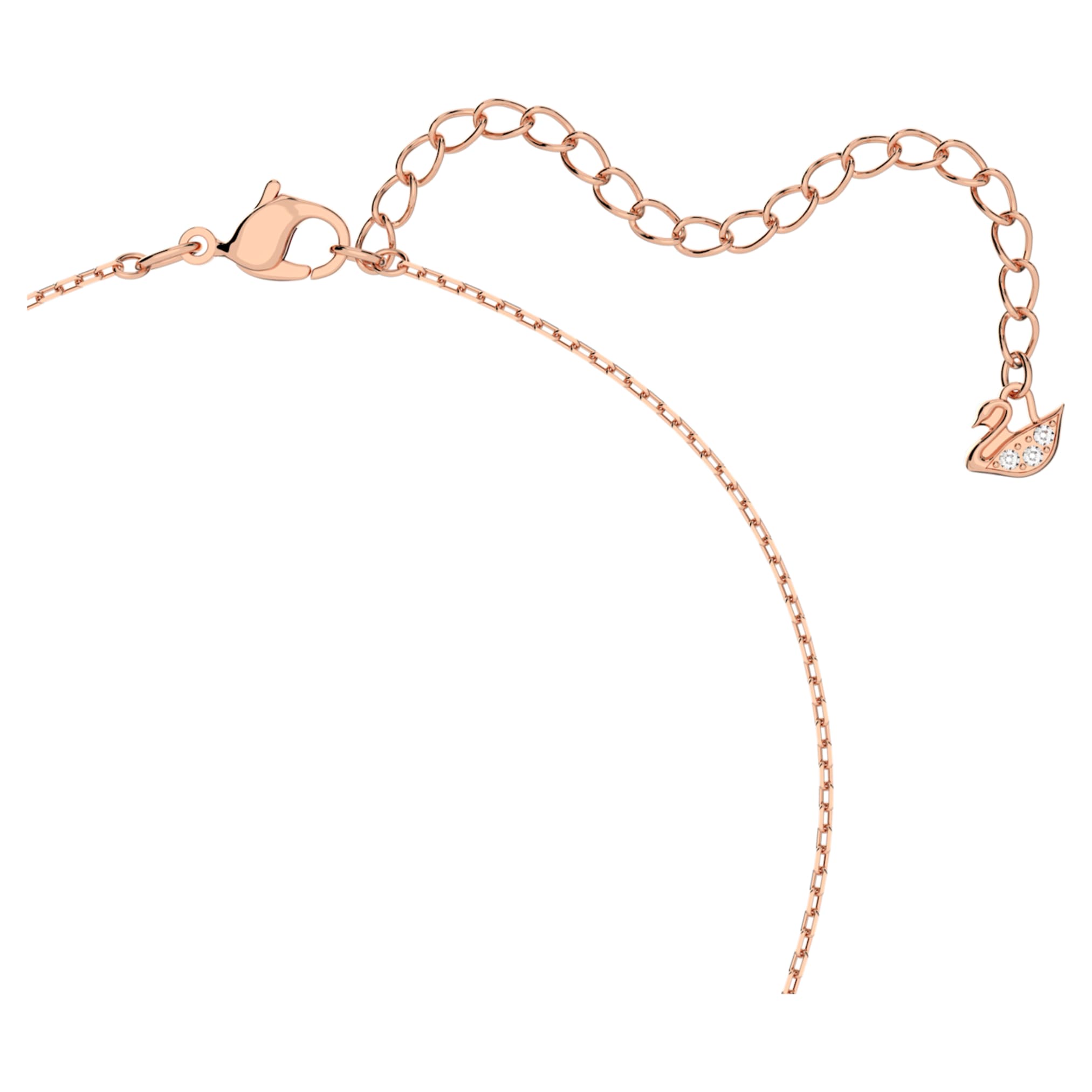 Swarovski Una set Mixed cuts, Clover, Pink, 18K rose gold finish