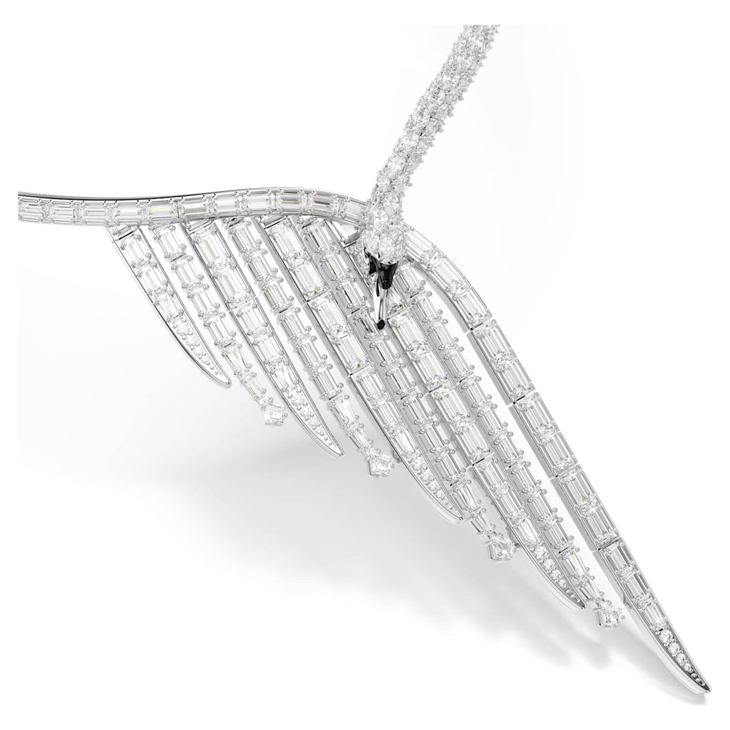 Swarovski Vienna necklace Mixed cuts, Swan, White, Rhodium plated