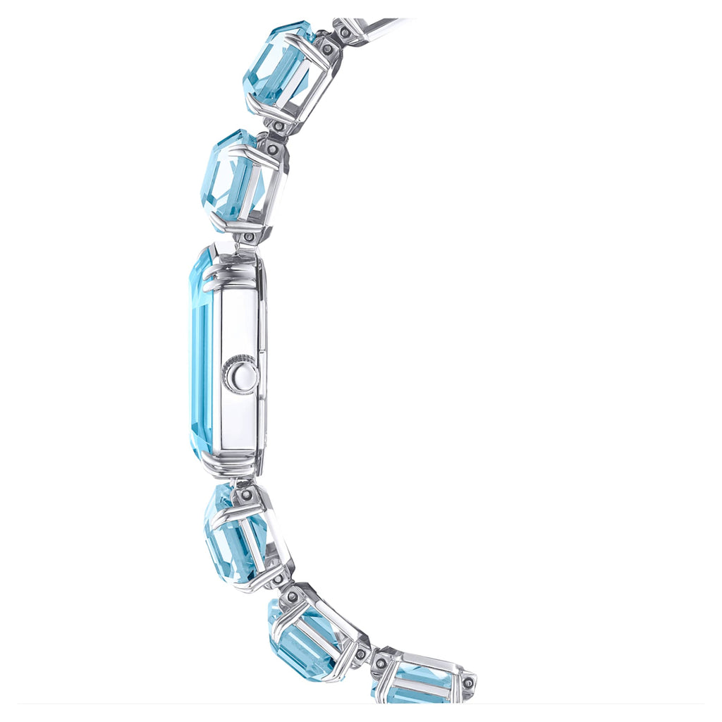 Swarovski Watch Octagon cut bracelet, Blue, Stainless steel