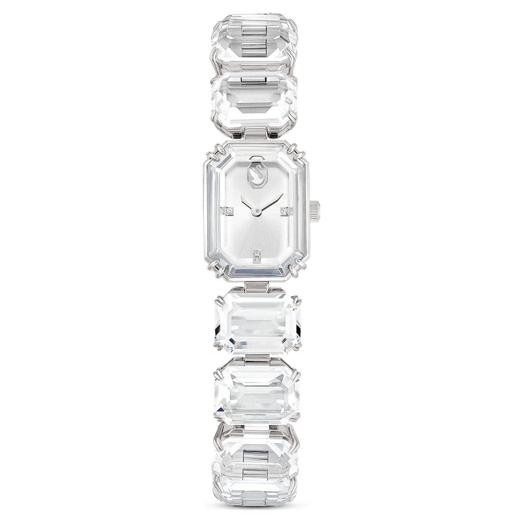Swarovski Watch Octagon cut bracelet, White, Stainless steel